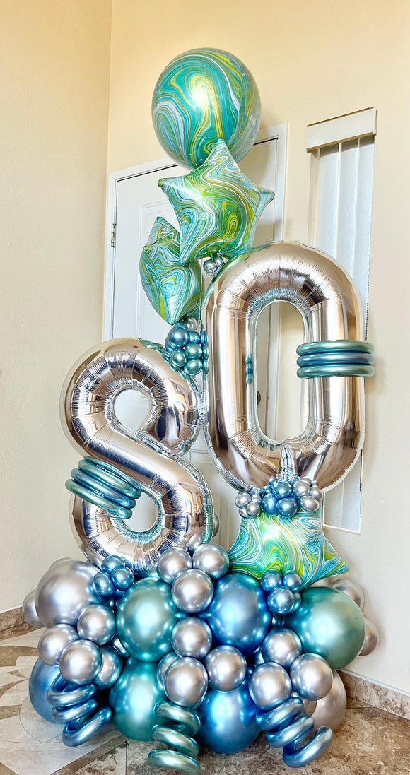Deluxe Helium Themed Bouquet – Magical Balloon Decor